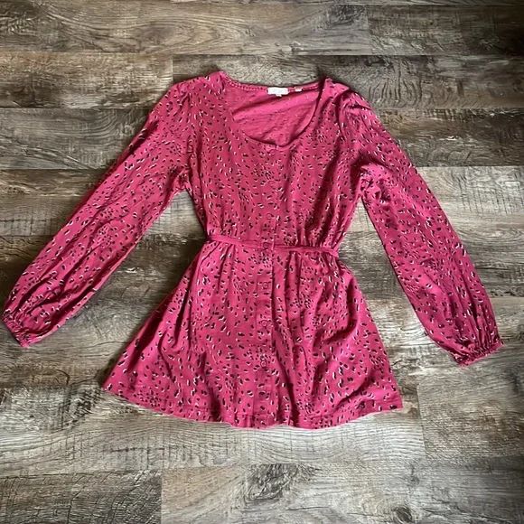 fat face pink dress Paige Pink Layered Floral Embroidered Midi Dress